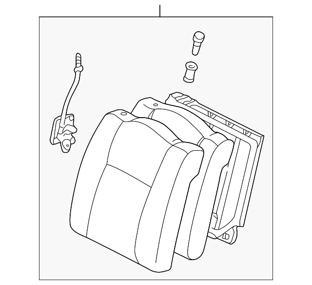 71490-2D280-C0 Деталь SEAT BACK ASSY, LEFT