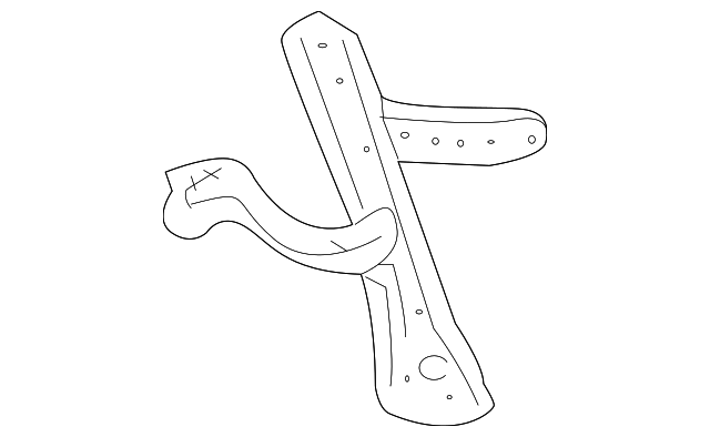 55306-53030 Деталь INSTRUMENT PANEL BRACE, LEFT
