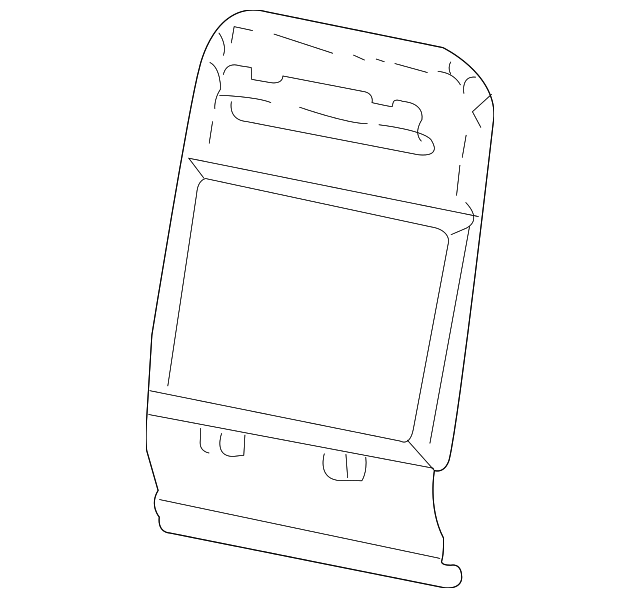 12381589 Деталь SEAT BACK PANEL, RIGHT