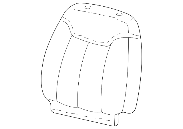 12380749 Деталь SEAT BACK COVER, RIGHT