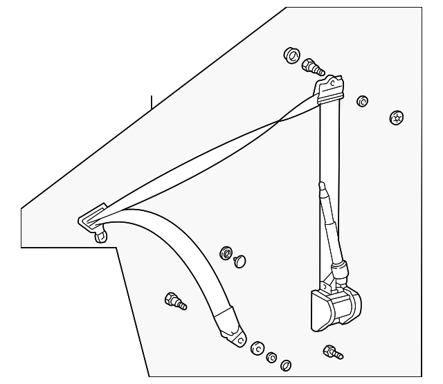 5099075AA Деталь SEAT BELT ASSY, LEFT