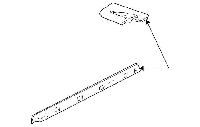 15059570 Деталь EXTENSION, RIGHT