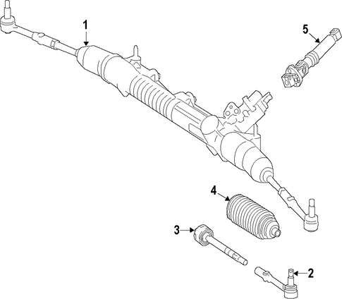 SL550 STEERING GEAR & LINKAGE 2