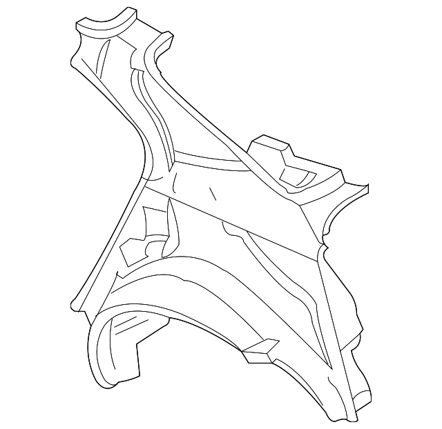 71601-2G101 Деталь INNER QTR PANEL, LEFT