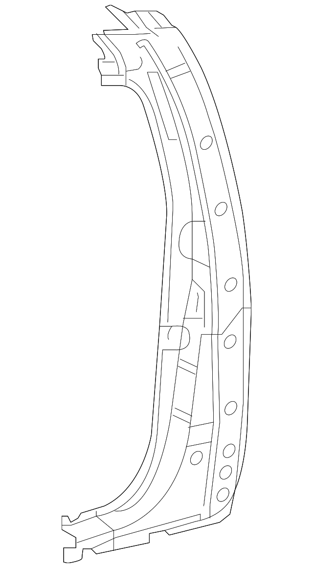 61501-04906 Деталь LOCK PILLAR, RIGHT