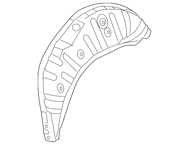 3C8-809-411-B Деталь OUTER WHEELHOUSE, LEFT
