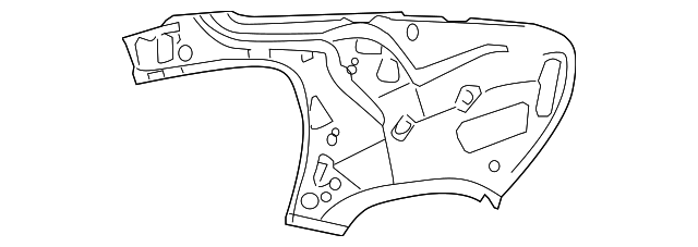 3C8-809-405 Деталь INNER PANEL, LEFT