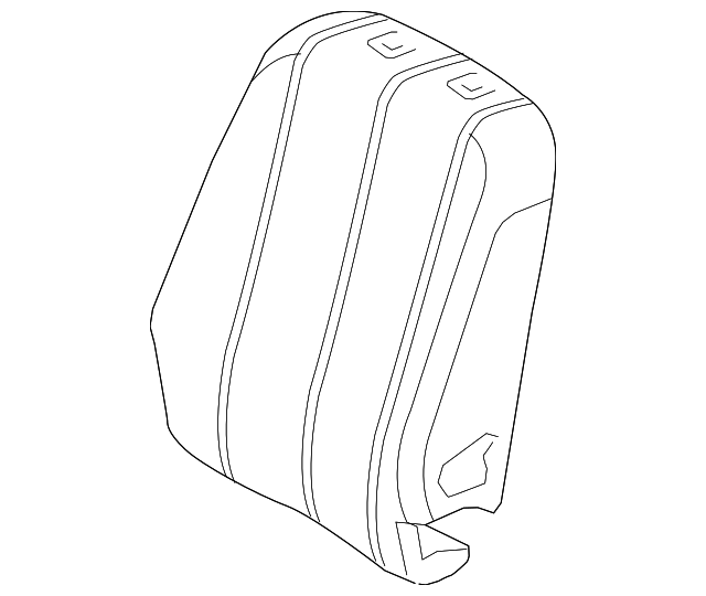 79185-45010 Деталь SEAT BACK PAD, RIGHT