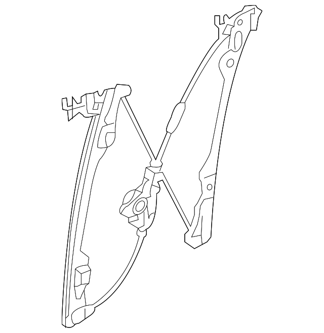 807201LA0B Деталь WINDOW REGULATOR, RIGHT