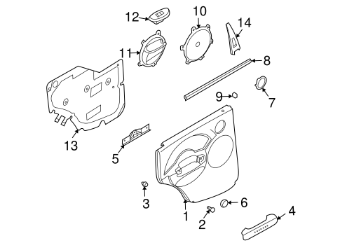 Aveo INTERIOR TRIM - REAR DOOR 2