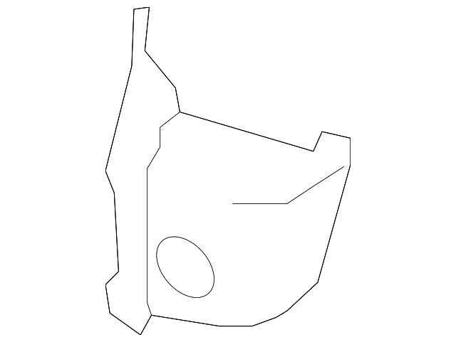MN186580 Деталь FRONT REINF, RIGHT