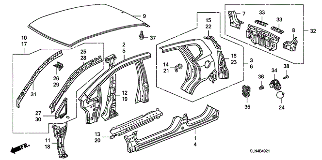 FIT OUTER PANEL - REAR PANEL (OLD STYLE PANEL)