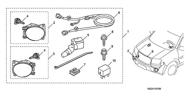 ACCESSORIES/FOGLIGHTS (1) for 2009 Honda PILOT #1