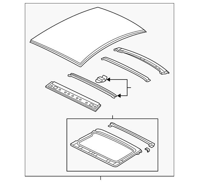6510085Z41 Деталь ROOF ASSY