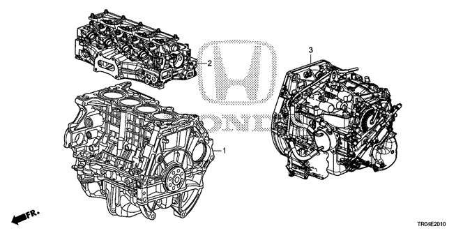 CIVIC SEDAN ENGINE ASSY. - TRANSMISSION ASSY. (1.8L)