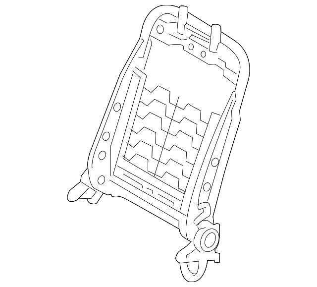 88310-B2210 Деталь SEAT BACK FRAME, LEFT