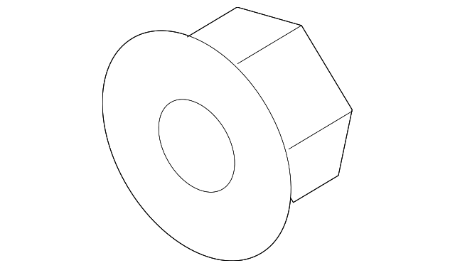 94515343 Деталь FOG LAMP NUT, LEFT