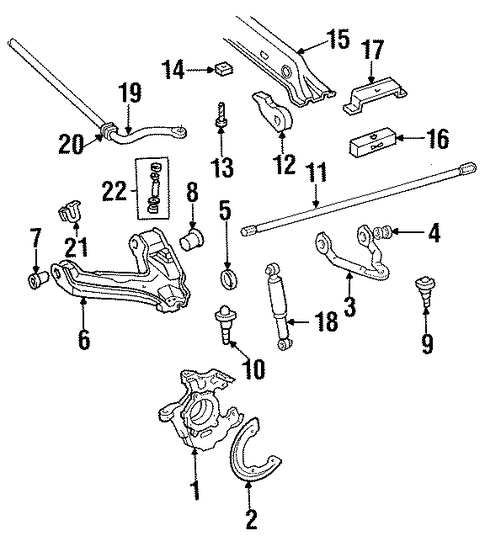 C3500 STABILIZER BAR & COMPONENTS