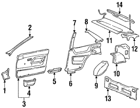 Mirage INTERIOR TRIM