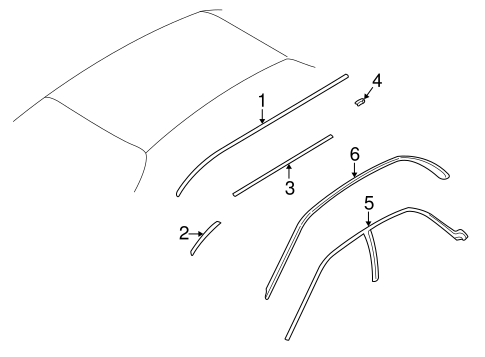 Impreza EXTERIOR TRIM - ROOF