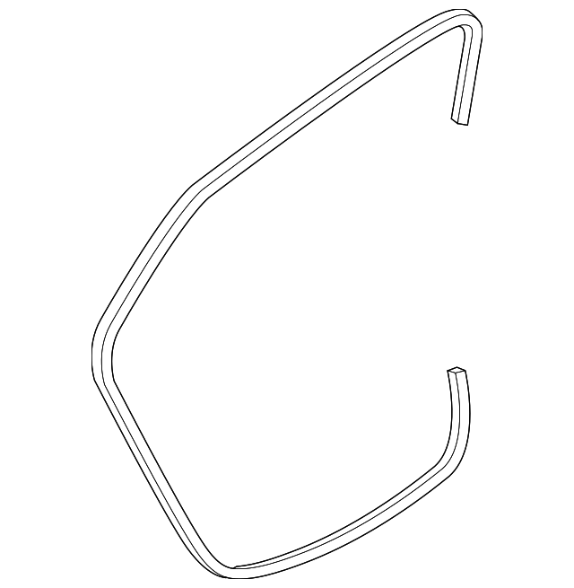 3D7-839-701-B41 Деталь DOOR W'STRIP, LEFT