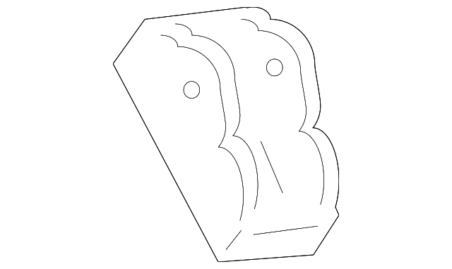 F75Z6029DA Деталь MOTOR MOUNT BRACKET, LEFT