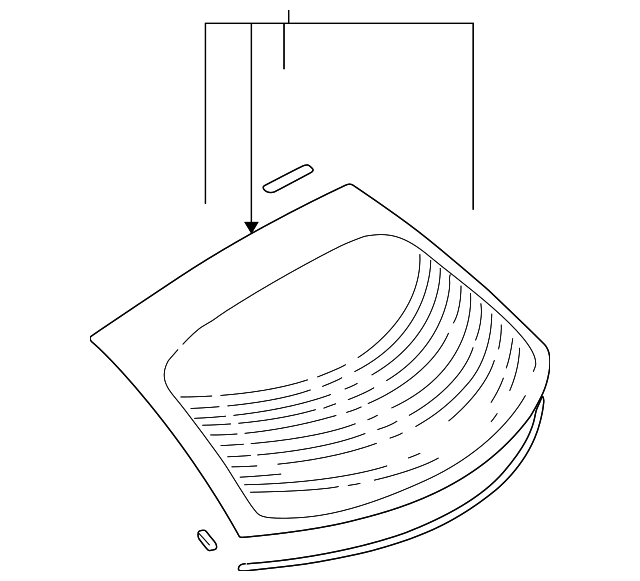 MR432861 Деталь BACK GLASS