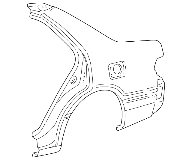 61601-33251 Деталь QUARTER PANEL, RIGHT