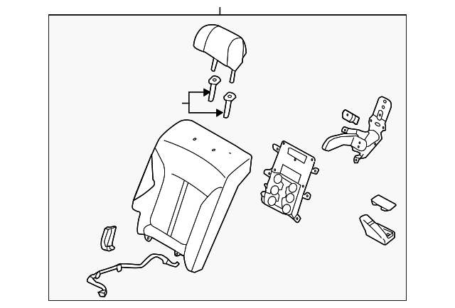 89300-3T930KEH SEAT BACK ASSY