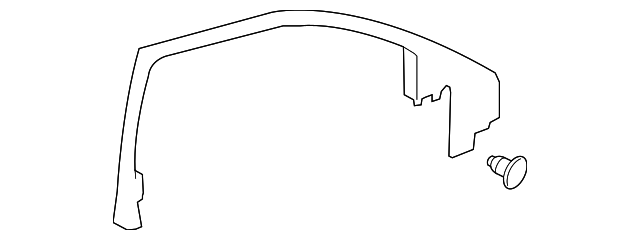 25846021 Деталь WINDOW MOLDING, LEFT