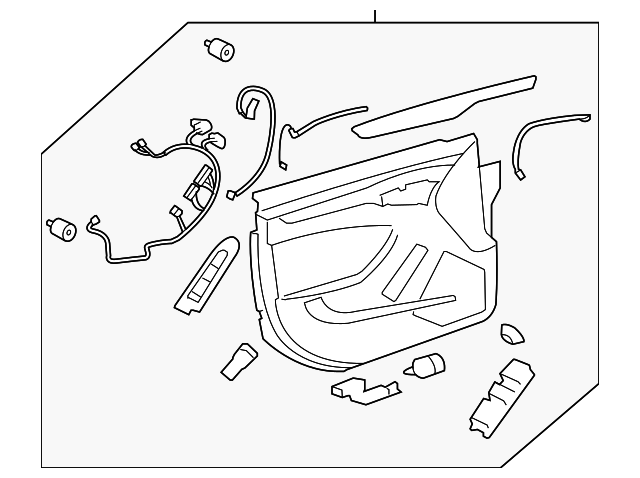20804964 Деталь DOOR TRIM PANEL, RIGHT