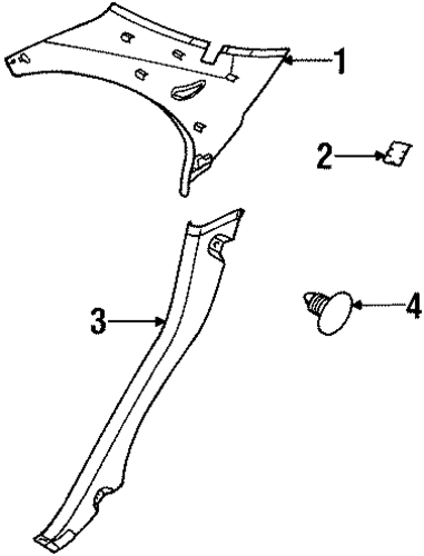 Sephia INTERIOR TRIM - QUARTER PANELS