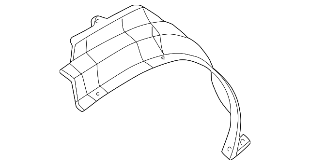 63842-2W100 Деталь FENDER LINER, RIGHT