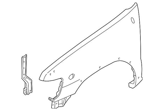 F3101-2W633 Деталь FENDER, LEFT
