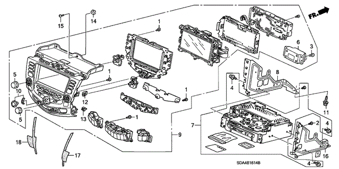 ACCORD SEDAN CENTER MODULE (ALPINE) (NAVI) ('06)
