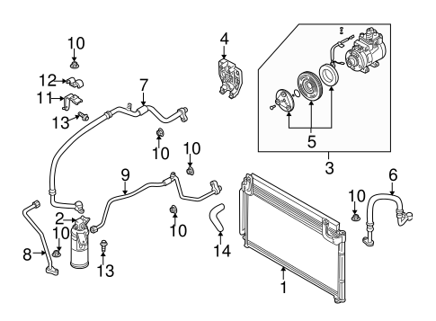 Rio CONDENSER, COMPRESSOR & LINES