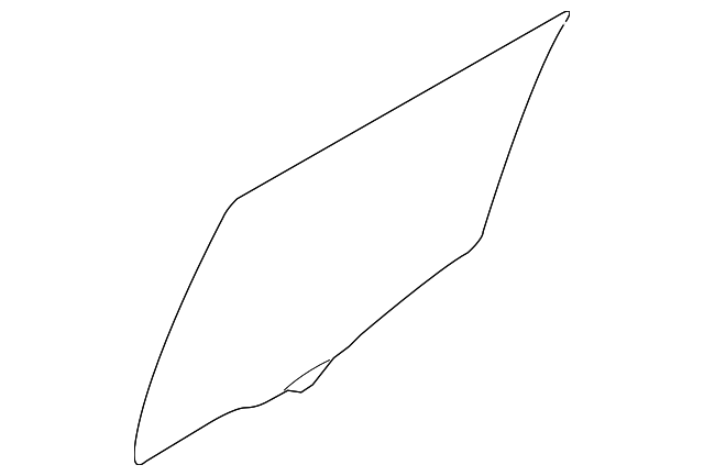 83410-0W020 Деталь MOVEABLE GLASS, LEFT