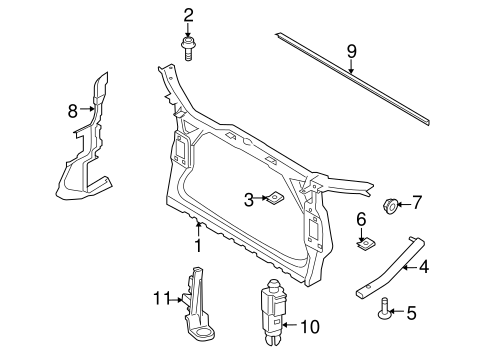 A5 Quattro RADIATOR SUPPORT