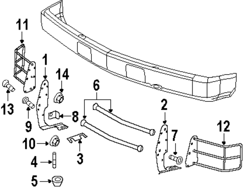 Tahoe EXTERIOR TRIM - FRONT BUMPER