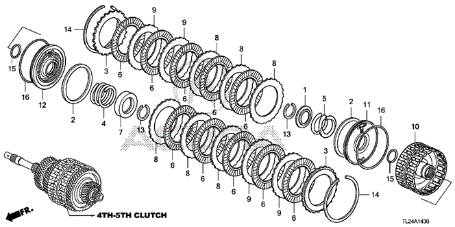 TSX SEDAN AT CLUTCH (4TH-5TH) (V6)