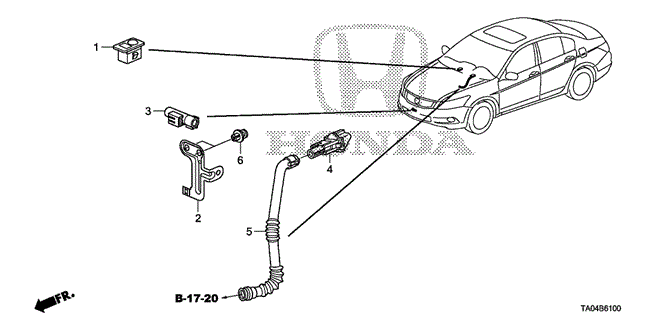 BODY / AIR CONDITIONING/A/C SENSOR for 2010 Honda ACCORD SEDAN #1