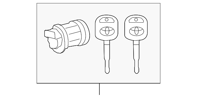 69056-0C020 CYL & KEYS