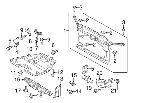 5 RADIATOR SUPPORT