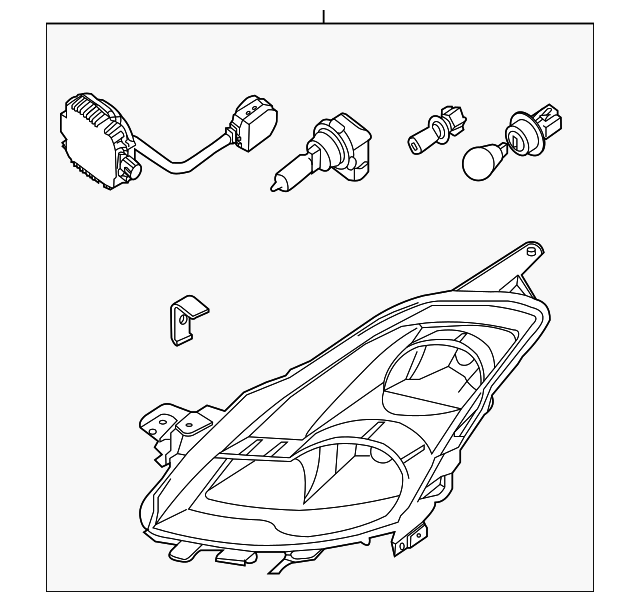 26060-JA10A Деталь HEADLAMP ASSY, LEFT