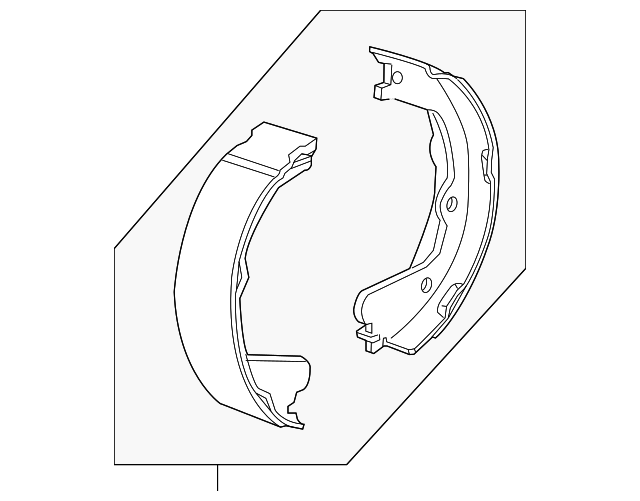 22937747 Деталь PARK BRAKE SHOES