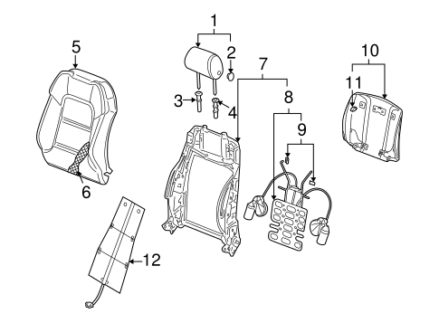 RS4 FRONT SEAT COMPONENTS 5