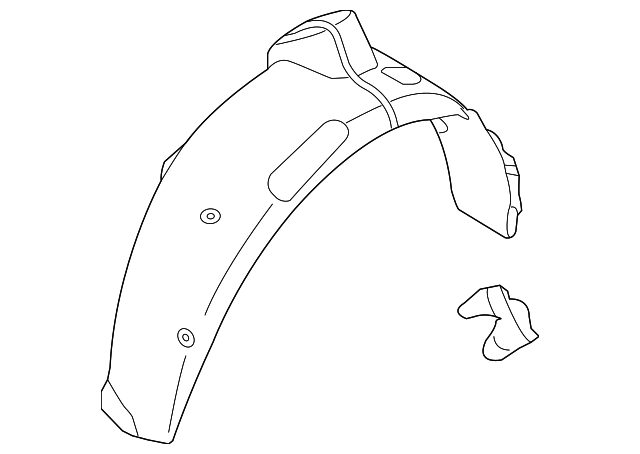 86822-1M500 Деталь WHEELHOUSE LINER, RIGHT