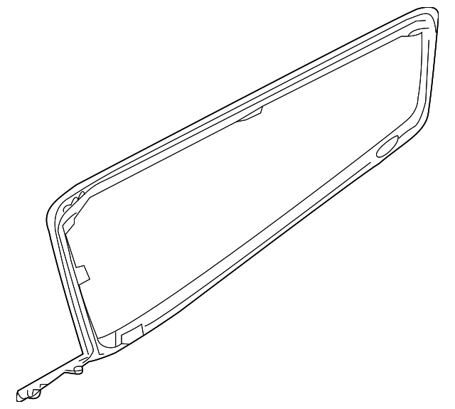87810-2J020 Деталь QTR GLASS, LEFT