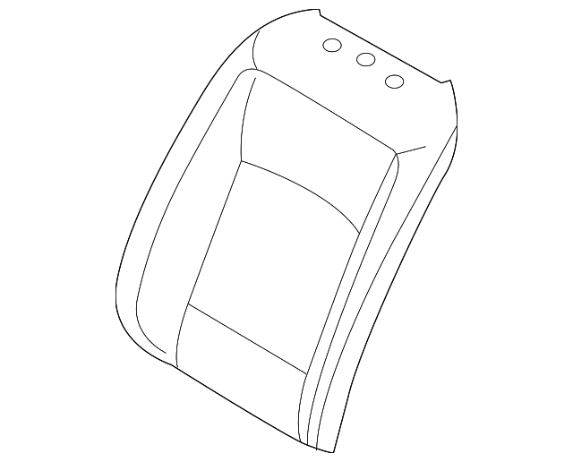 52-10-7-229-967 SEAT BACK PAD, RIGHT