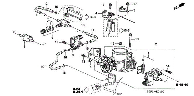 ENGINE/THROTTLE BODY for 2004 Honda CIVIC COUPE #1